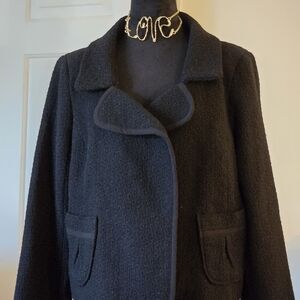 Merona Black Textured Boucle Women's Blazer